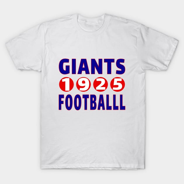 Giants Football 1925 Classic T-Shirt by Medo Creations